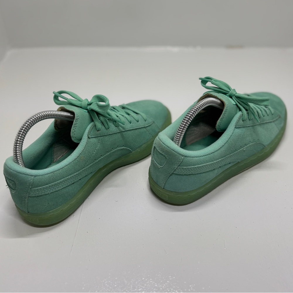 Puma Suede Classic Mint Green Iced Sole Sneakers Size US 6.5C Women's 8 EU 38.5 - Picture 10 of 13